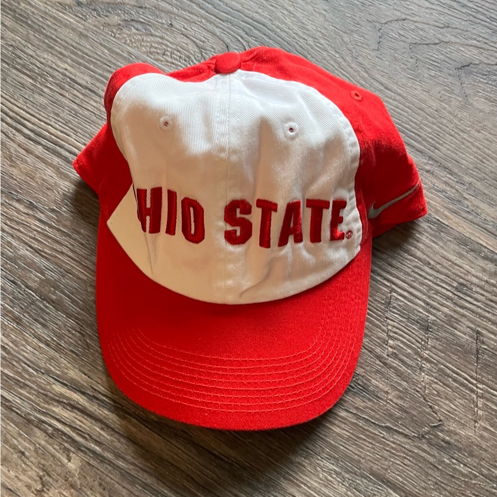 Ohio State Buckeyes Big10 OSFM Red and White Baseball Cap New NCAA